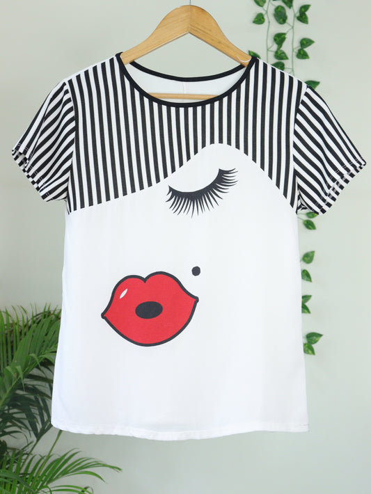 White Kiss Top - 36"