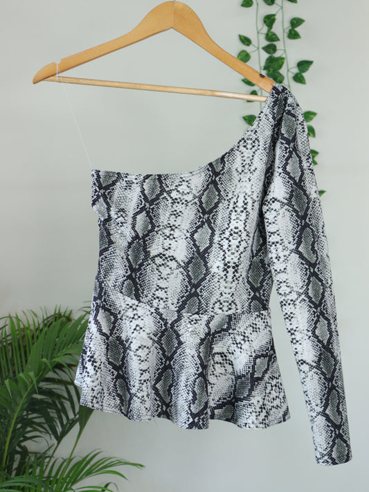 Grey Printed Top - 32"