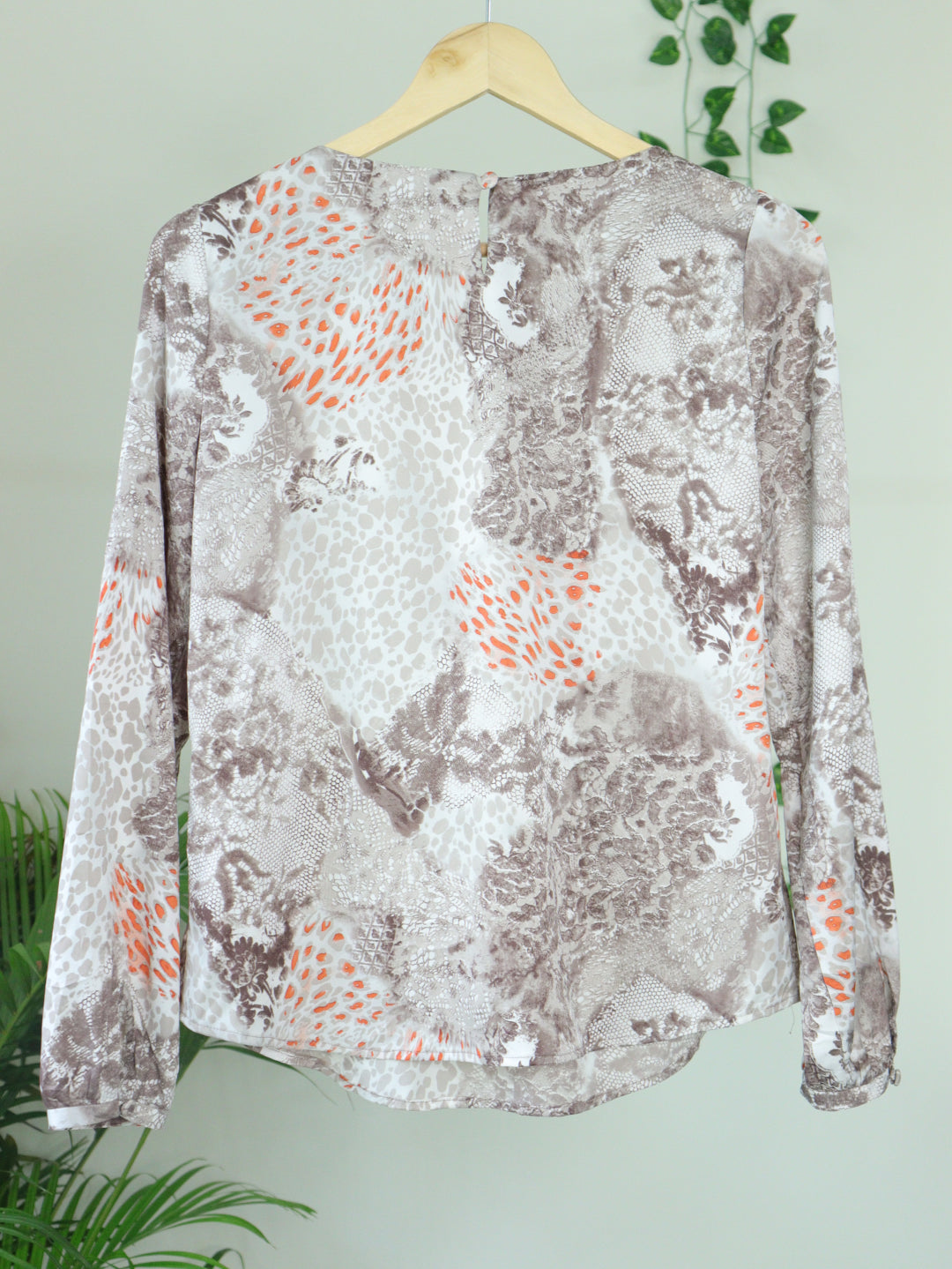 Grey Printed Top - 38"