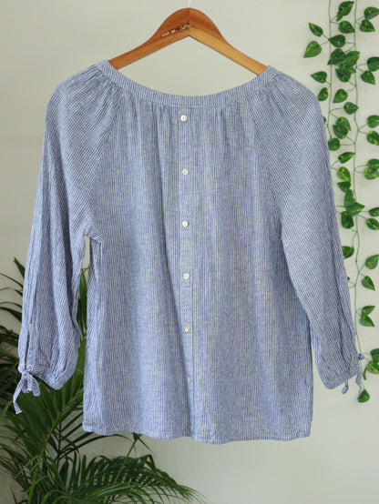 Blue Printed Top - 40"