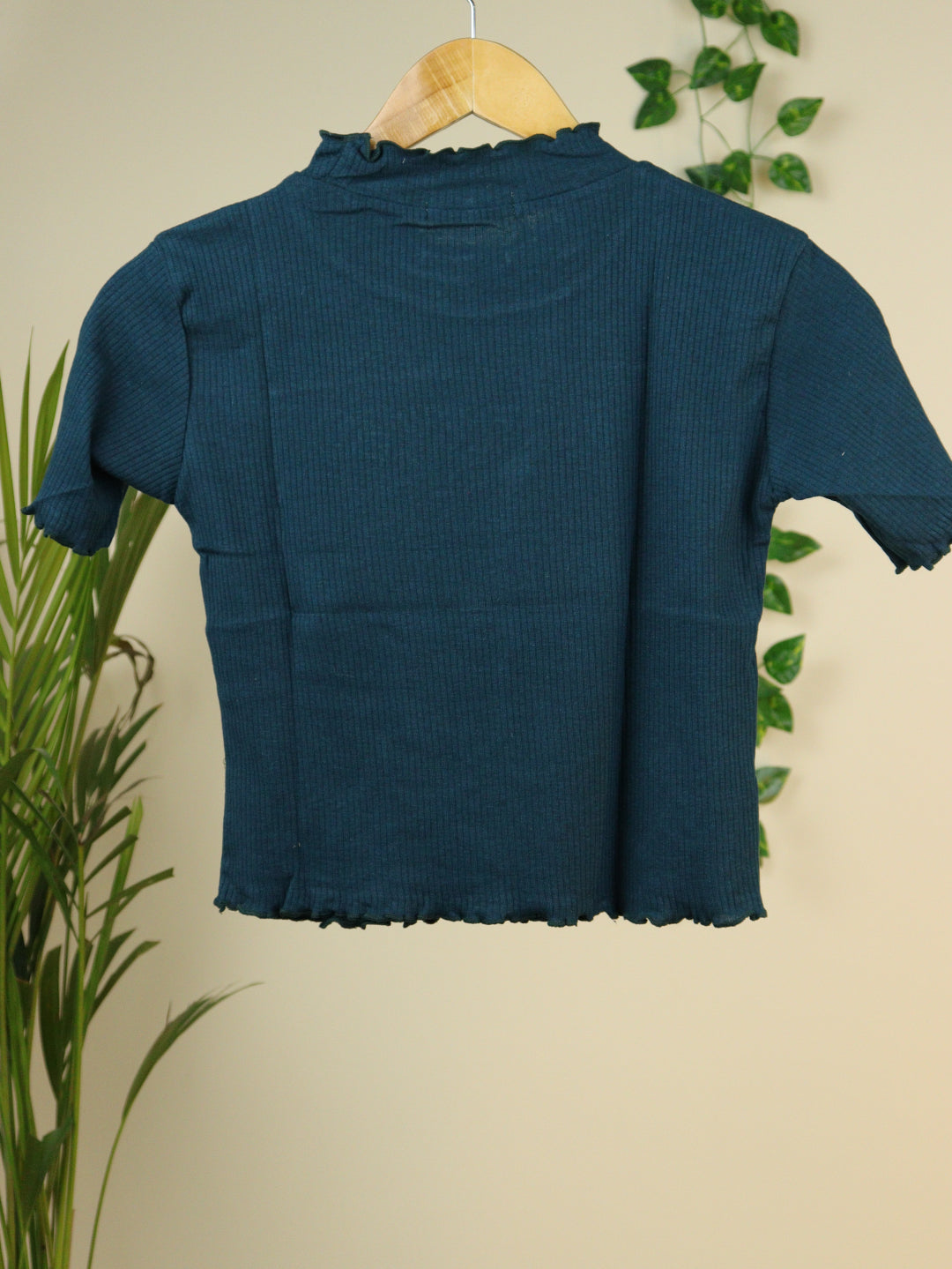 Ribbed Teal Top - 34"
