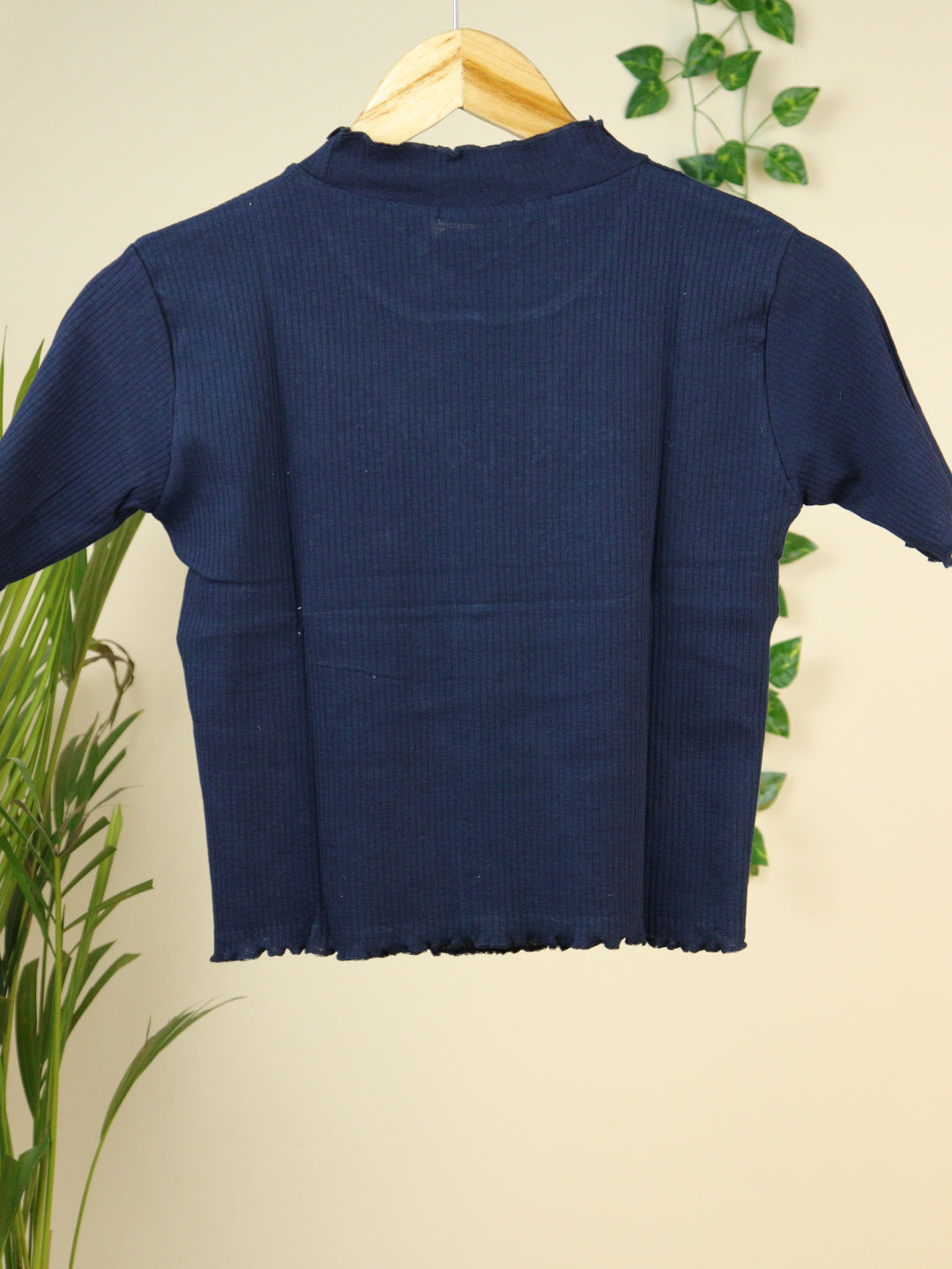 Ribbed Blue Top - 34"