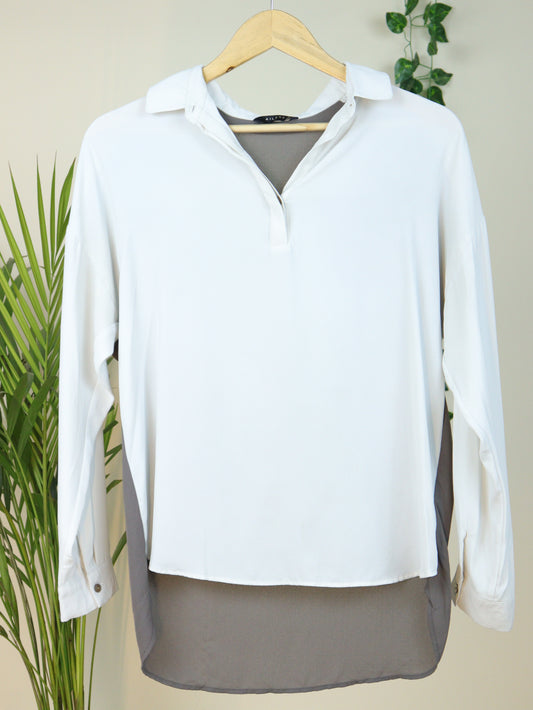 White collar Top  - 40 "