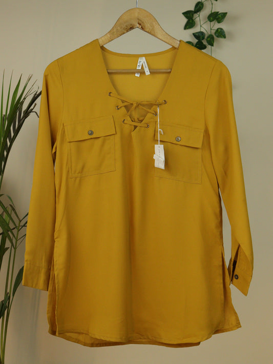Mustard Kurti Top - 38"