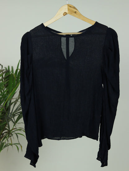 Black Slim Fit Top - 31"