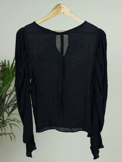 Black Slim Fit Top - 31"