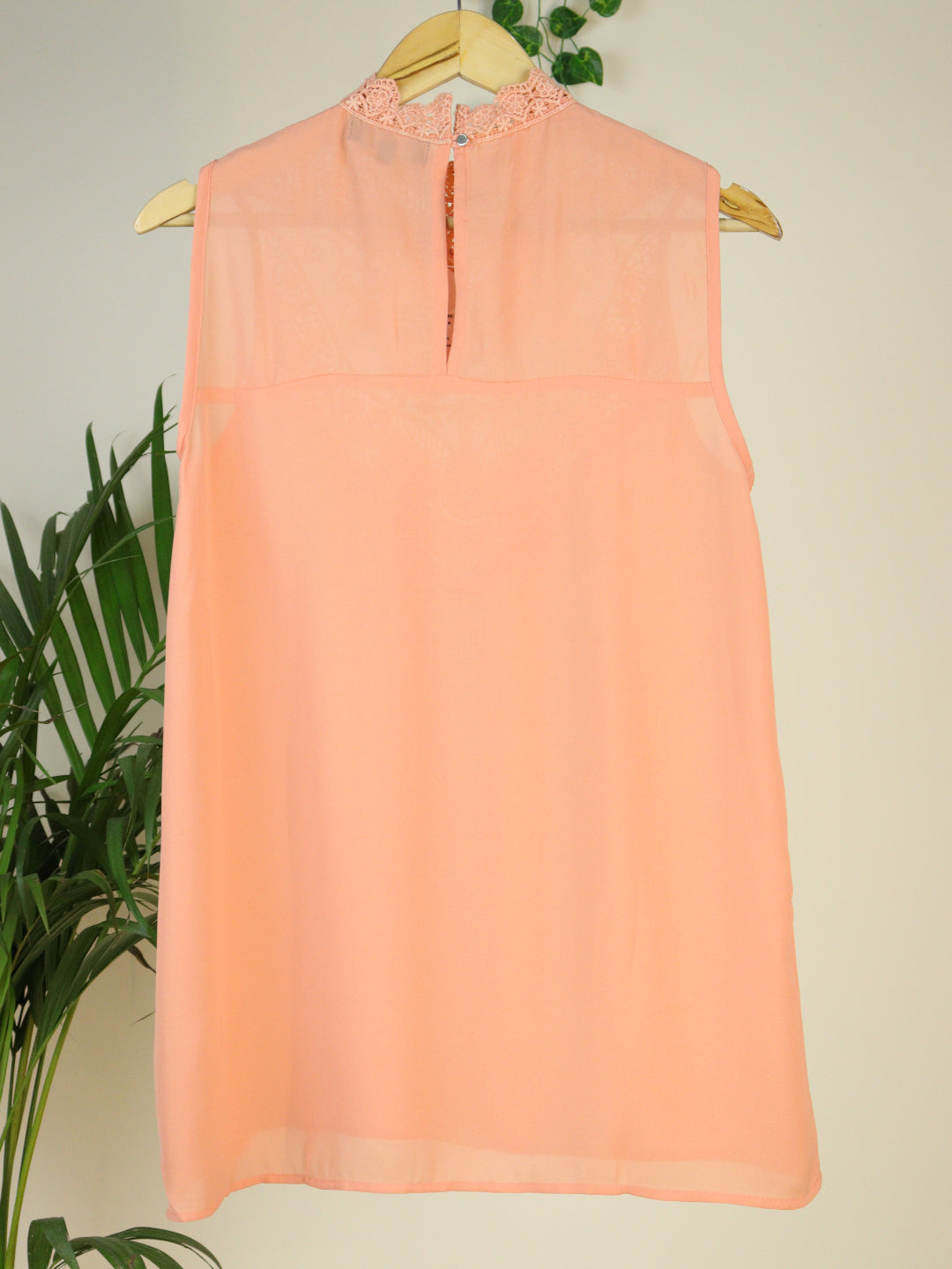 Orange Lace Top