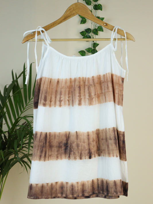 Tie & Dye Brown Top