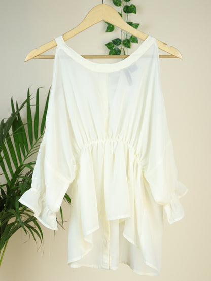 Off White Transparent Top - 34"