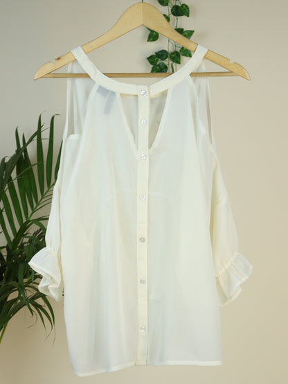 Off White Transparent Top - 34"