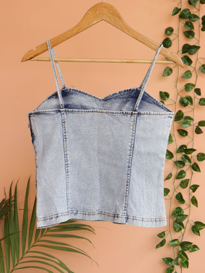 Denim Crop Top - 29"