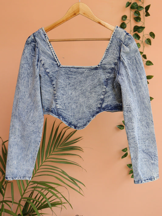 Denim Crop Top - 36"