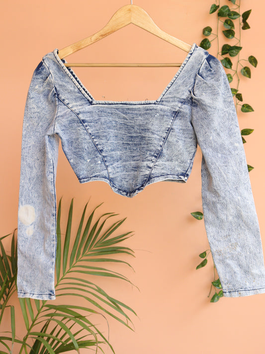 Denim Corset Top - 33"