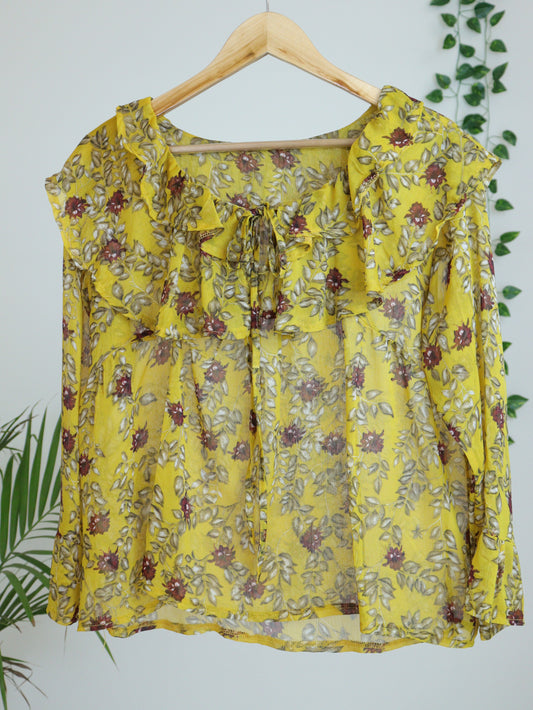 Yellow Printed Top - 40"