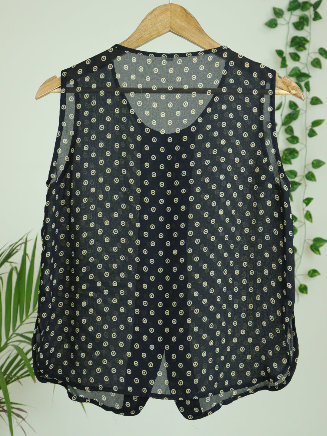Black Printed Top - 36"