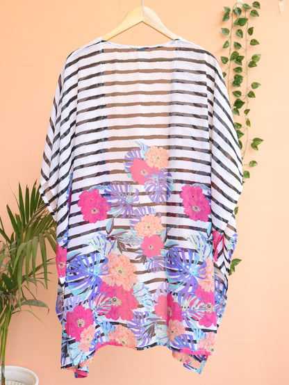 Kaftan Printed Shrug - Free Size"