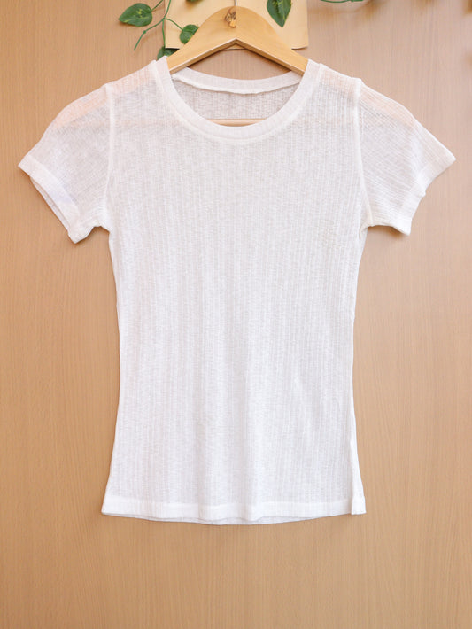 White Sheer Top - 32"