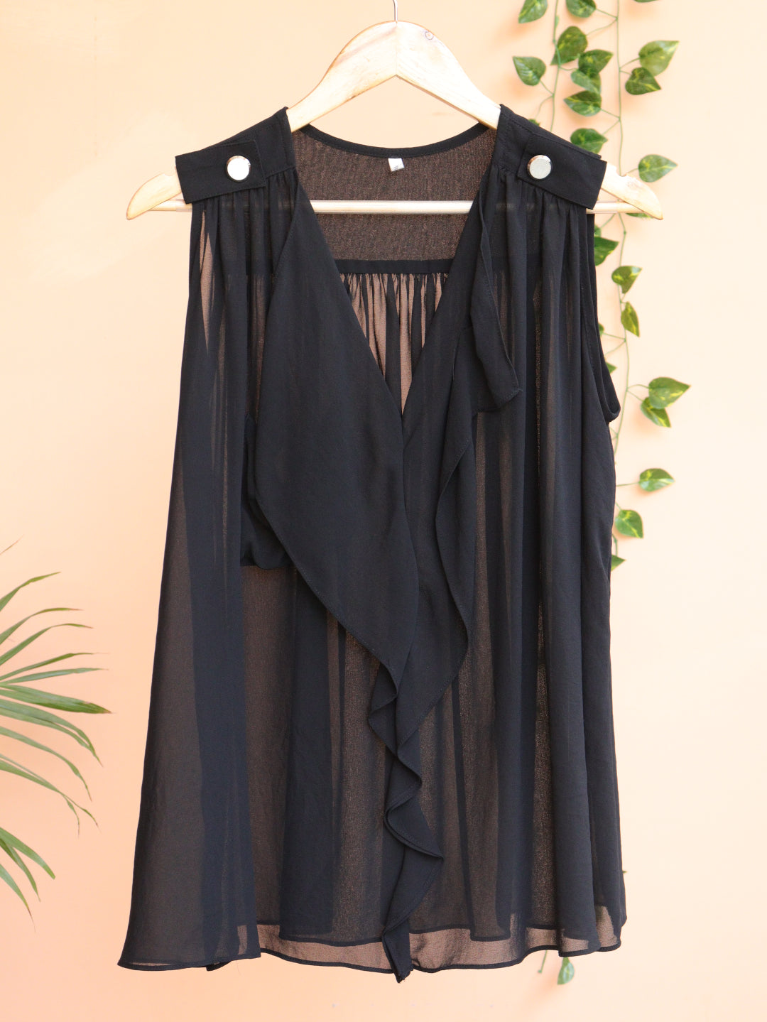 Black Frill Top - 40"