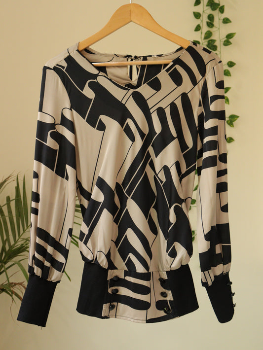 Satin Brown Top - 38"