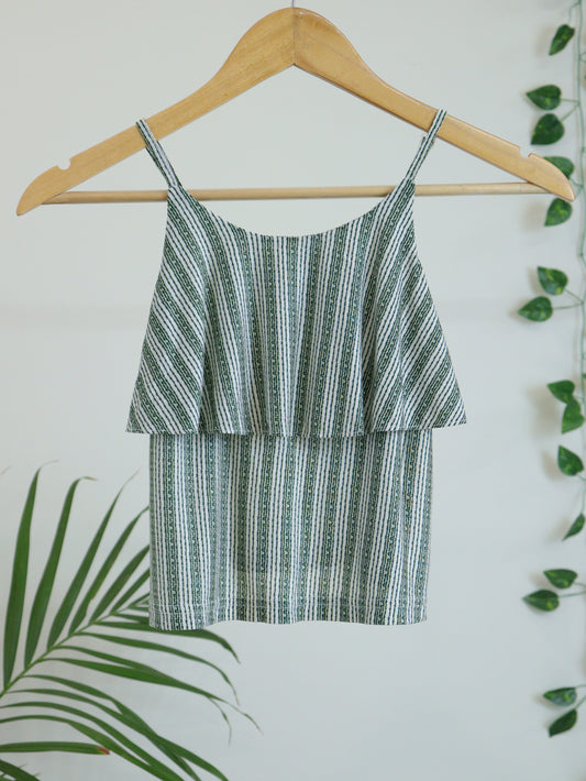 Green Crop Top - 26"