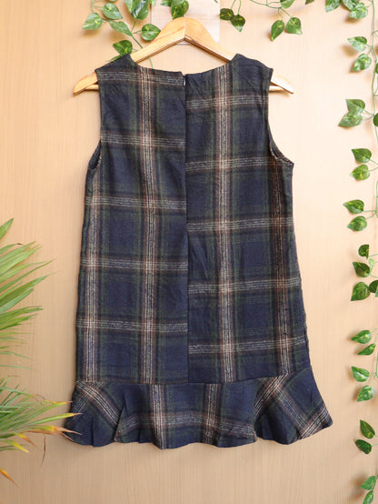 Checked Winter Dress - 38"