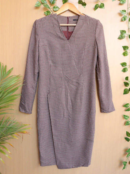 Checked Winter Dress - 36"